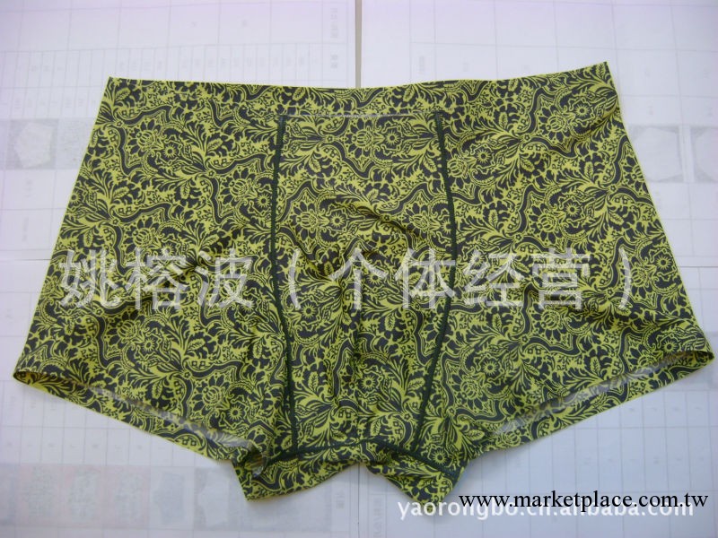 供應男士一片式無痕內褲 平腳內褲 印花內褲 男士  無痕內褲工廠,批發,進口,代購