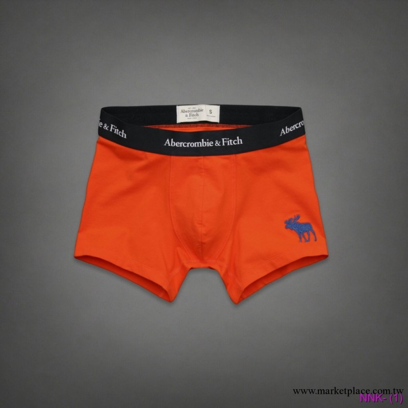 2013外貿原單款 AF小鹿男士純棉U凸囊袋舒適平角褲內褲純色厚實款工廠,批發,進口,代購