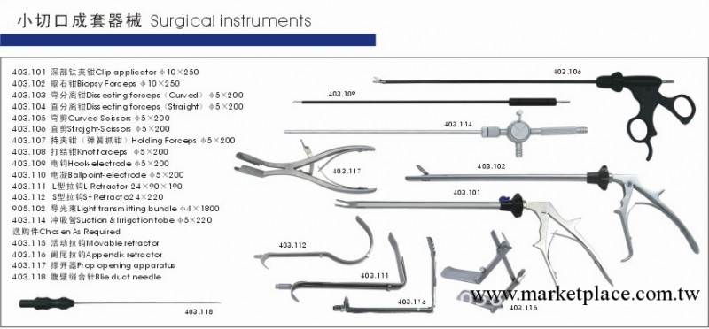 小切口成套手術器械 Surgical instruments工廠,批發,進口,代購