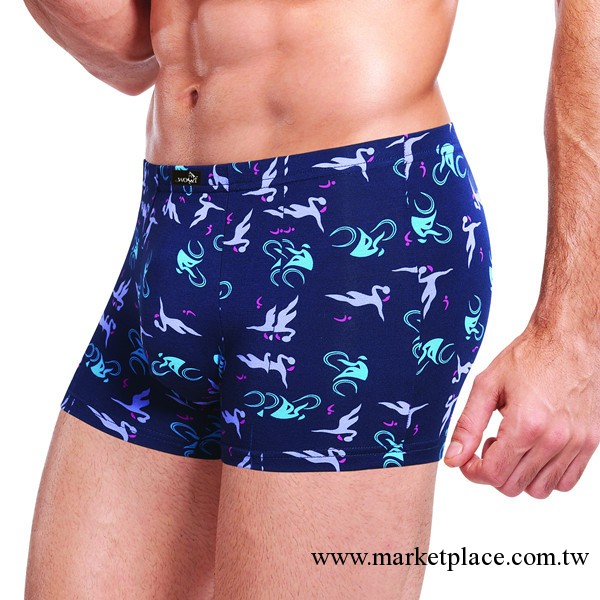 幻狼 男士平角 印花 時尚盒褲 2條裝批發工廠,批發,進口,代購