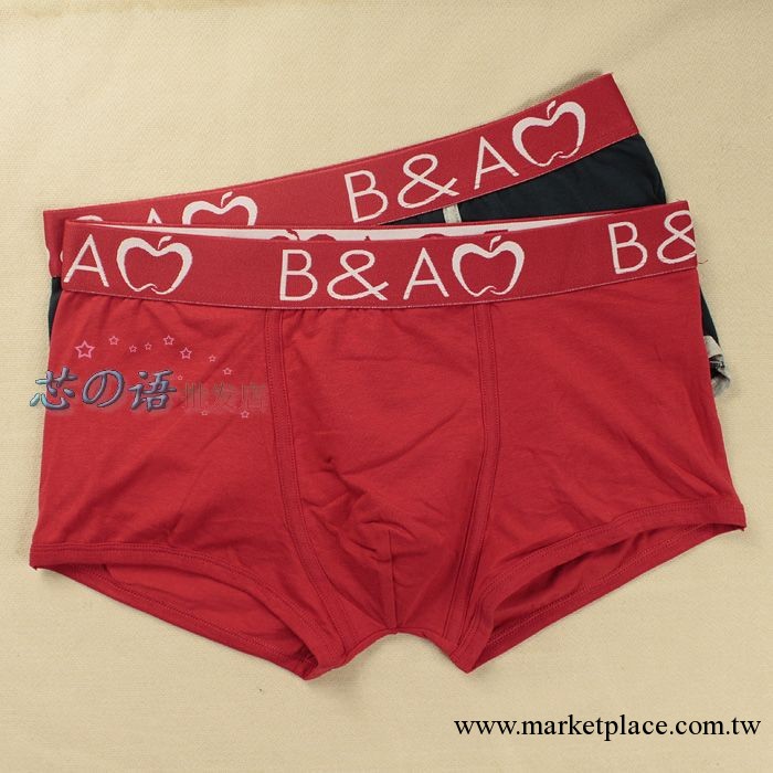 歐美外貿原單純棉男士內褲 潮男性感紅色本命年大碼平角內褲批發工廠,批發,進口,代購