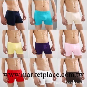 新款經典 純色平角男士內褲批發 純棉親膚舒適大碼招代理工廠,批發,進口,代購