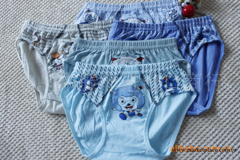 批發棉質卡通兒童男孩內褲，6602S#喜洋洋灰太狼，傑克等卡通內褲工廠,批發,進口,代購