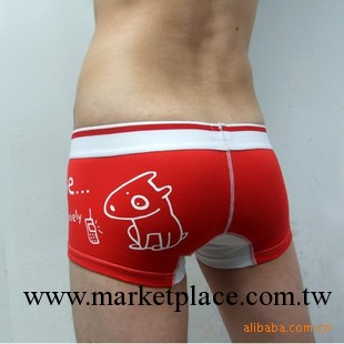 個性可愛帥哥最愛啊嗚卡通男士小平腳男士內褲工廠,批發,進口,代購