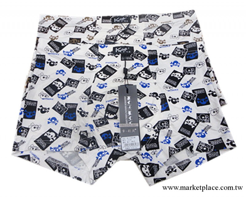 批發新款卡杜夫2323男式平腳內褲 骷顱 潮流時尚 廠傢直銷工廠,批發,進口,代購