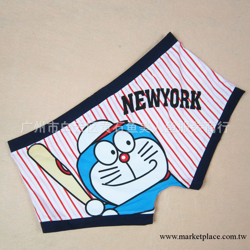 供應叮當純棉男式平角短底褲，棒球機器貓多啦a夢男士內褲批發工廠,批發,進口,代購