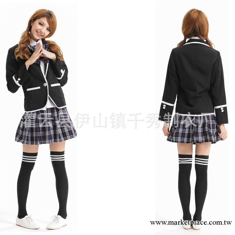 熱賣日本百褶裙韓國女生學院派學生制服/校服套裝8095工廠,批發,進口,代購