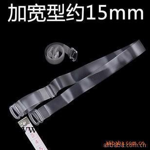 高級透明隱形肩帶 內衣肩帶 1.5CM 15MM 高彈磨砂肩帶批發工廠,批發,進口,代購