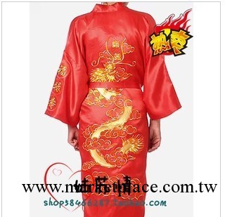 睡衣男仿真絲男士睡袍龍袍 皇帝服裝男士傢居服LP001 夏季工廠,批發,進口,代購