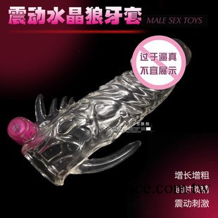 成人情趣用品震動水晶套陰莖JJ套環男用陽具情趣玩具夫妻工廠,批發,進口,代購