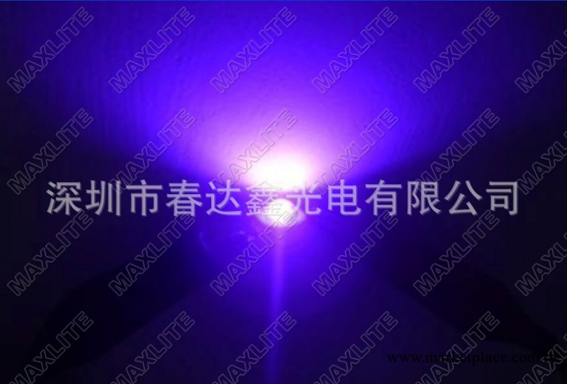 廠傢直銷紫外二極管 365-420nm 5W 3W 1W UV紫光大功率LED燈珠工廠,批發,進口,代購