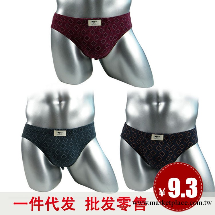 七匹狼內褲正品 三角男士內褲純棉 印花男內褲03576工廠,批發,進口,代購