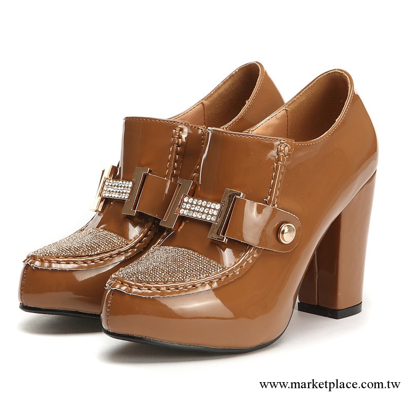 溫州女鞋批發 2013新款隱形防水臺女式高跟單鞋 水鉆深口鞋工廠,批發,進口,代購
