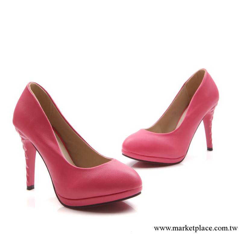 2013時尚新款女式高跟鞋 韓版高級羊紋PU單鞋女鞋1539工廠,批發,進口,代購