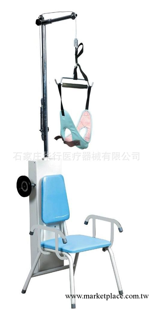 供應：頸椎牽引椅手動帶測力計醫用型頸椎牽引治療椅工廠,批發,進口,代購