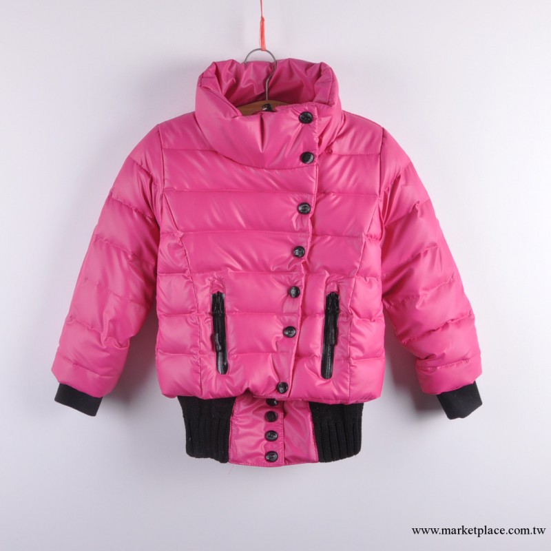 2013冬款童裝女童兒童歐美品牌ZARA加厚防風拼接羽絨衣工廠,批發,進口,代購