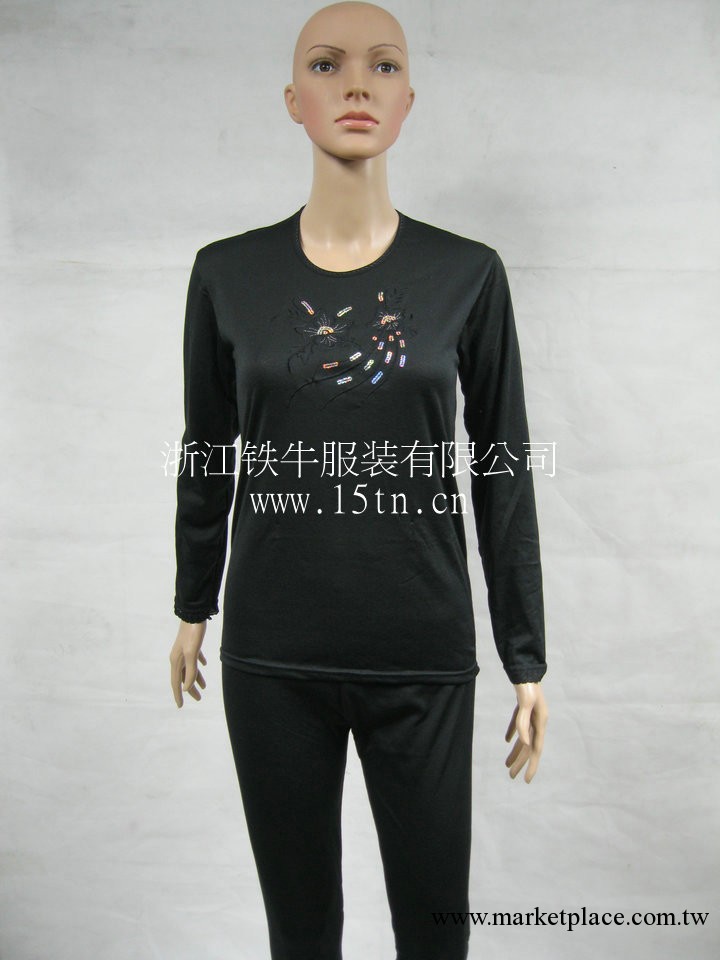 2011秋冬季金蘋果時尚萊卡女式圓領保暖內衣套裝低價批發工廠,批發,進口,代購