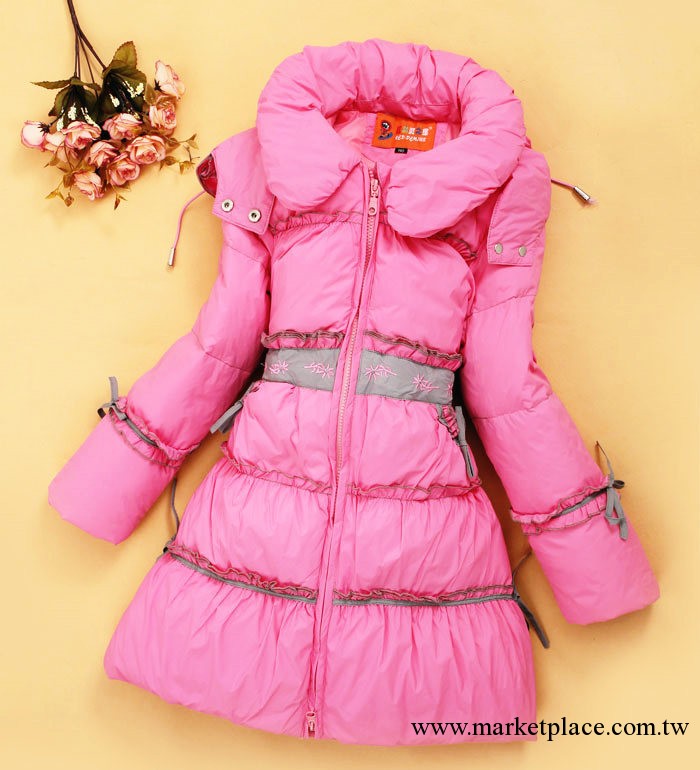 童裝冬裝2013韓國品牌反季兒童羽絨衣清倉女童羽絨衣加厚外套批發工廠,批發,進口,代購