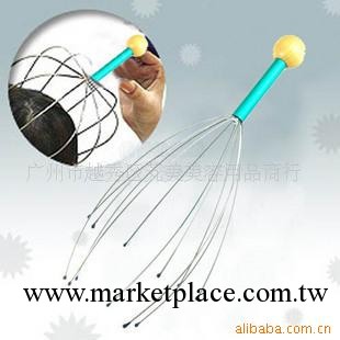 頭部按摩器 八爪魚/頭頂按摩器/按摩梳 金屬頭部按摩器工廠,批發,進口,代購