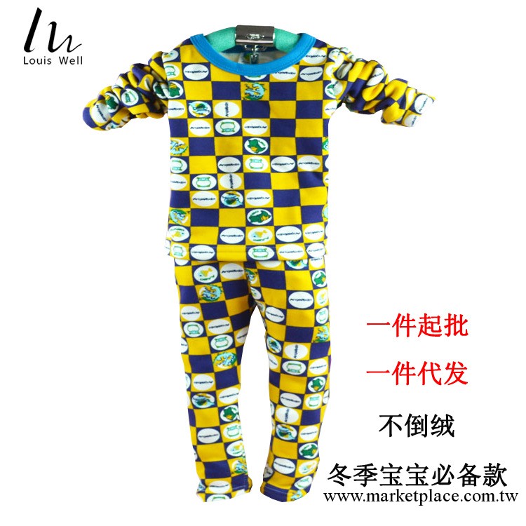 廠傢批發兒童純棉圓領加絨加厚保暖內衣套裝男女寶寶兒童保暖套裝工廠,批發,進口,代購