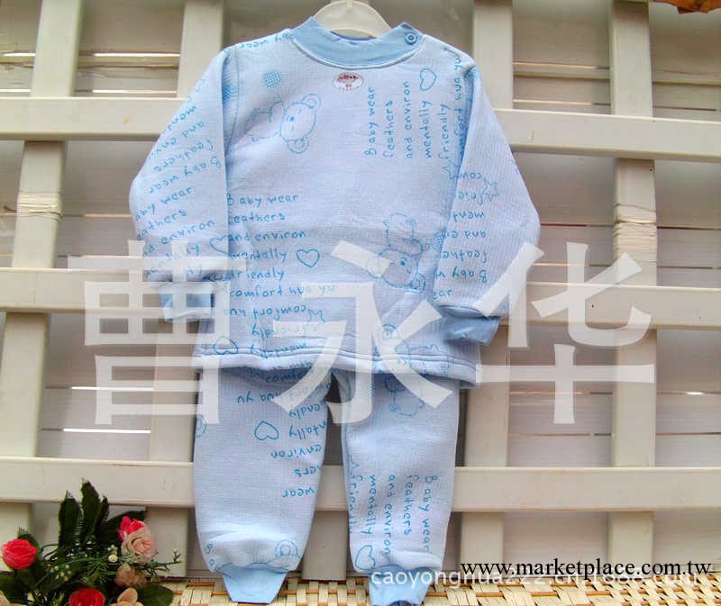 廠傢直銷/兒童純棉內衣/嬰幼兒保暖肩扣內衣套裝/童內衣內褲/1603工廠,批發,進口,代購