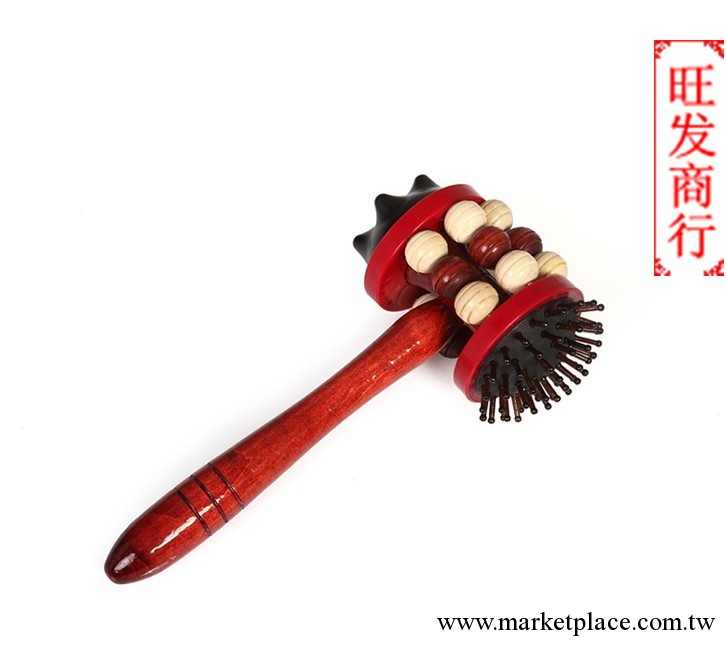 批發供應許諾002背部推拿按摩器 肩部背部多功能滾輪按摩錘工廠,批發,進口,代購
