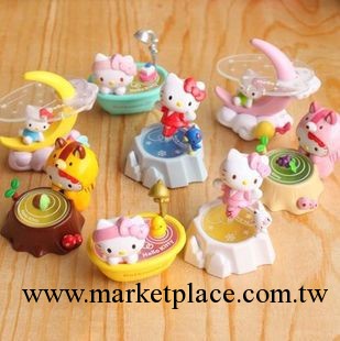 8款KT貓Hello Kitty生活場景月亮KT浴缸公仔手辦擺件盒裝工廠,批發,進口,代購
