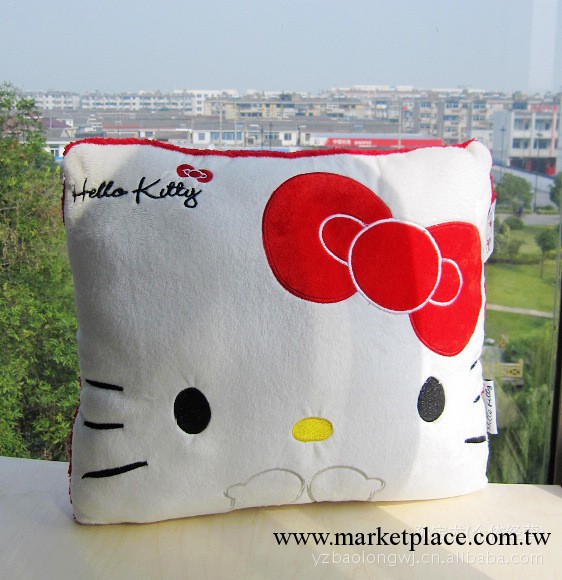 凱蒂貓 Hello Kitty 優質毛絨空調被靠墊 多功能抱枕 禮物工廠,批發,進口,代購