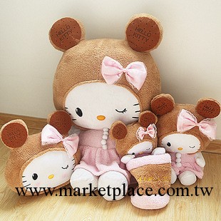超大號KT凱蒂貓娃娃公仔餅幹蝴蝶結hello kitty 毛絨玩具抱枕工廠,批發,進口,代購