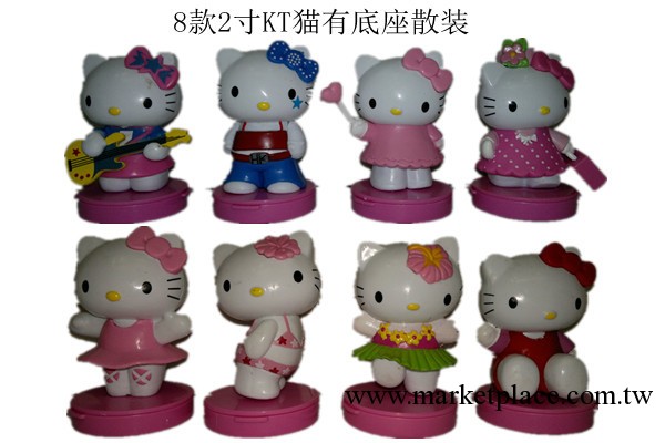 動漫公仔 批發  8款正版KT貓有底座公仔套裝hello Kitty工廠,批發,進口,代購