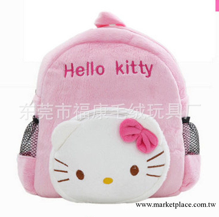 廠傢供應hello kitty凱蒂貓毛絨背包 學生書包 雙肩包 可定制工廠,批發,進口,代購