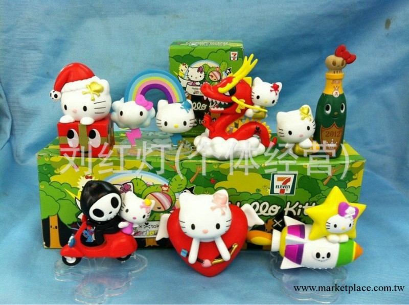 供應動漫 手辦公仔 Hello kitty KT貓 7款場景KT貓公仔工廠,批發,進口,代購