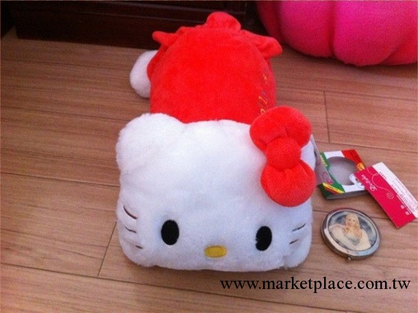 可愛hello kitty貓趴趴貓毛絨玩具公仔 墊腰靠墊 批發供應工廠,批發,進口,代購