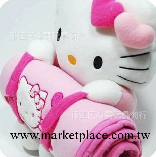 hello kitty 凱蒂貓公仔抱枕頭 kt空調毯被子兩用靠墊 兒童毛毯子工廠,批發,進口,代購