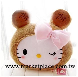 可愛餅幹KT貓凱蒂貓hello kitty毛絨玩具靠墊/抱枕工廠,批發,進口,代購