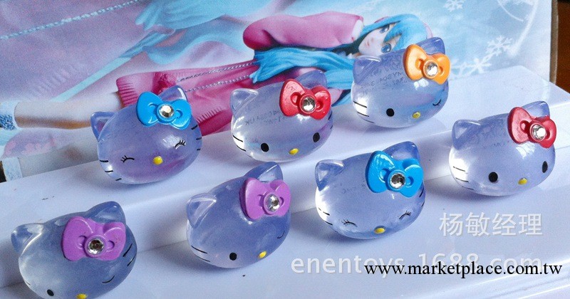 7款水晶藍KT公仔手辦HELLO kitty 凱蒂貓卡通動漫公仔 動漫周邊工廠,批發,進口,代購