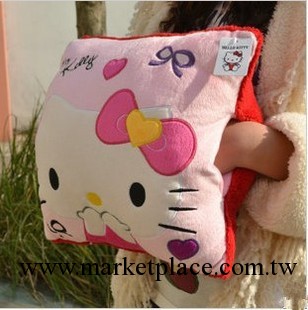 毛絨玩具公仔娃娃Hello Kitty靠墊 KT貓抱枕凱蒂貓靠枕手捂工廠,批發,進口,代購