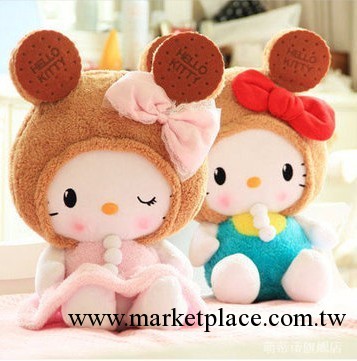 正版可愛餅幹kitty凱蒂貓毛絨玩具公仔娃娃貓咪抱枕生日禮品工廠,批發,進口,代購