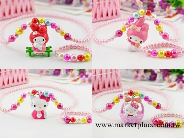 批發供應出口Hello kitty兒童項鏈寶寶項鏈 糖果色 純手工工廠,批發,進口,代購