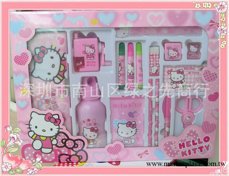 廠傢專業銷售兒童文具  HELLO KITTY 套裝豪華禮盒兒童文具用品工廠,批發,進口,代購