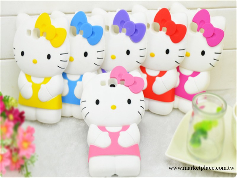 立體可愛卡通hello kitty 三星i9300矽膠保護套工廠,批發,進口,代購