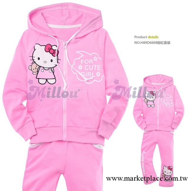 女童套裝|童裝春裝|品牌童裝 廠傢直銷 日單卡通Hello kitty工廠,批發,進口,代購