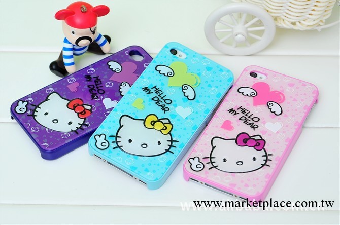 新款Hello Kitty 日本娃娃 米奇手機殼iPhone4外殼  蘋果4保護殼批發・進口・工廠・代買・代購