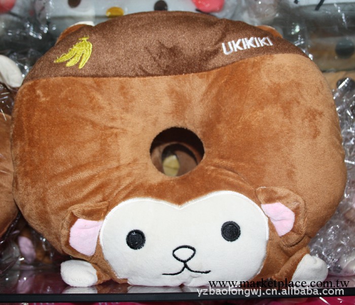日正版HELLO KITTY貓慢回彈環形美臀墊可愛卡通坐墊圈墊-水紅款工廠,批發,進口,代購