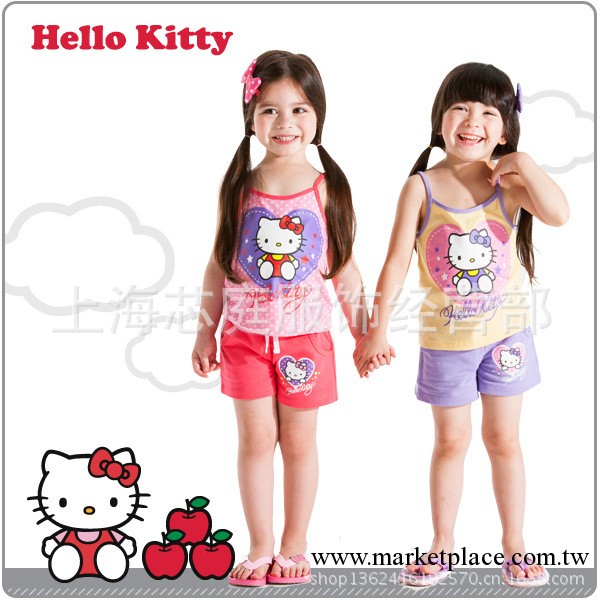 廠傢直銷 2013爆款 兒童可愛卡通Hello KITTY吊帶 夏季新款工廠,批發,進口,代購