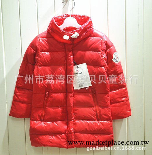 2013冬裝新款童裝羽絨衣 休閒連帽中長款女童羽絨衣工廠,批發,進口,代購