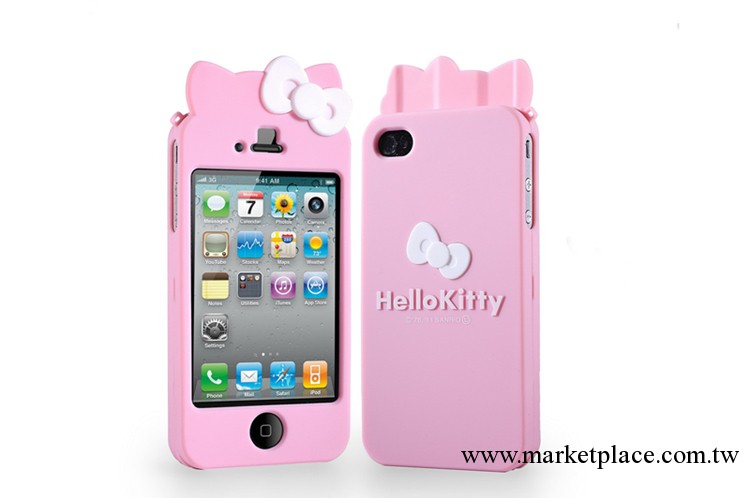 最新流行iPhone4外殼 Hello Kitty保護套 硬殼 上下蓋Kitty貓批發・進口・工廠・代買・代購