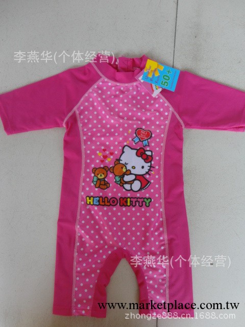 兒童卡通沖浪服防曬泳衣hello kitty凱蒂貓防曬沖浪泳衣工廠,批發,進口,代購