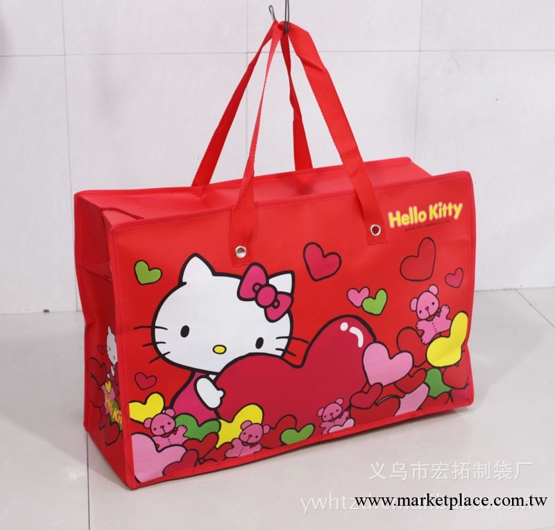 hello kitty 新款編織袋行李袋 PP覆膜編織袋定做工廠,批發,進口,代購