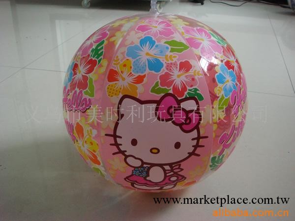 充氣沙灘球，hello kitty 沙灘球工廠,批發,進口,代購